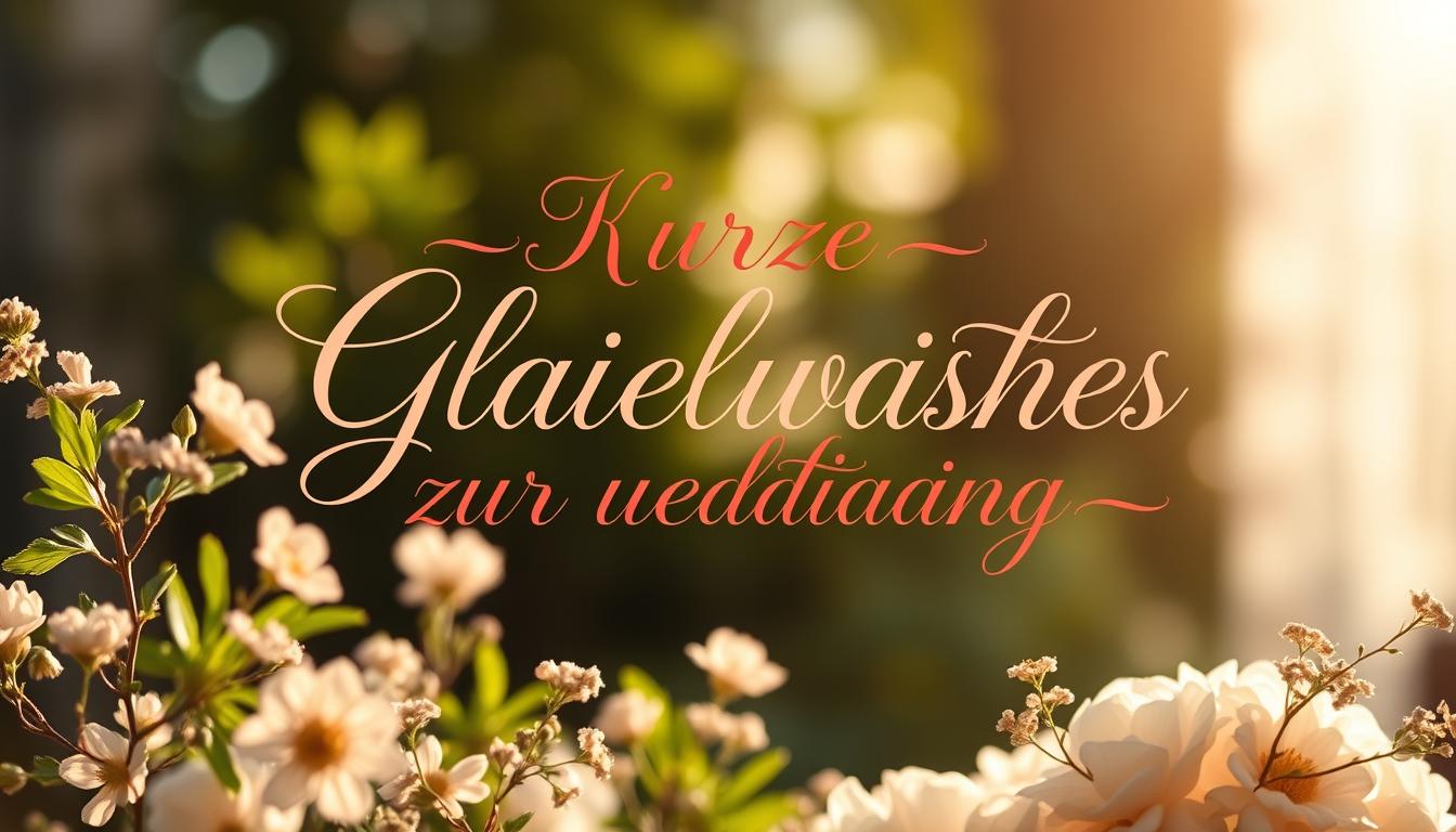 Glückwünsche zur hochzeit kurz